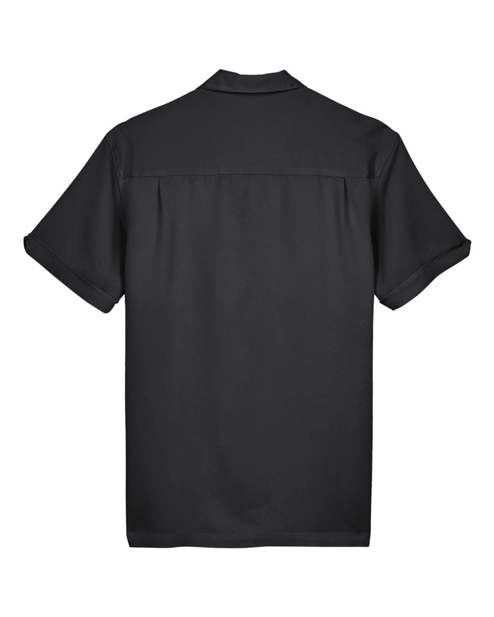 Men's Two-Tone Camp Shirt - Back - B255B9503 - Black/ Cream