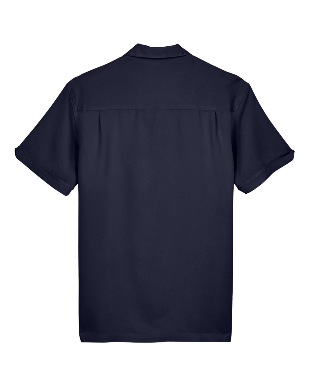 Men's Two-Tone Camp Shirt - Back - B255B9653 - Navy/ Cream