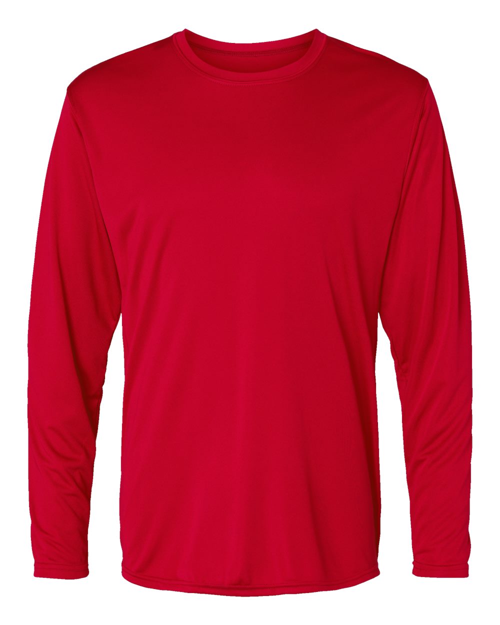 Men's Momentum Long Sleeve T-Shirt - Front - B11664703 - Scarlet
