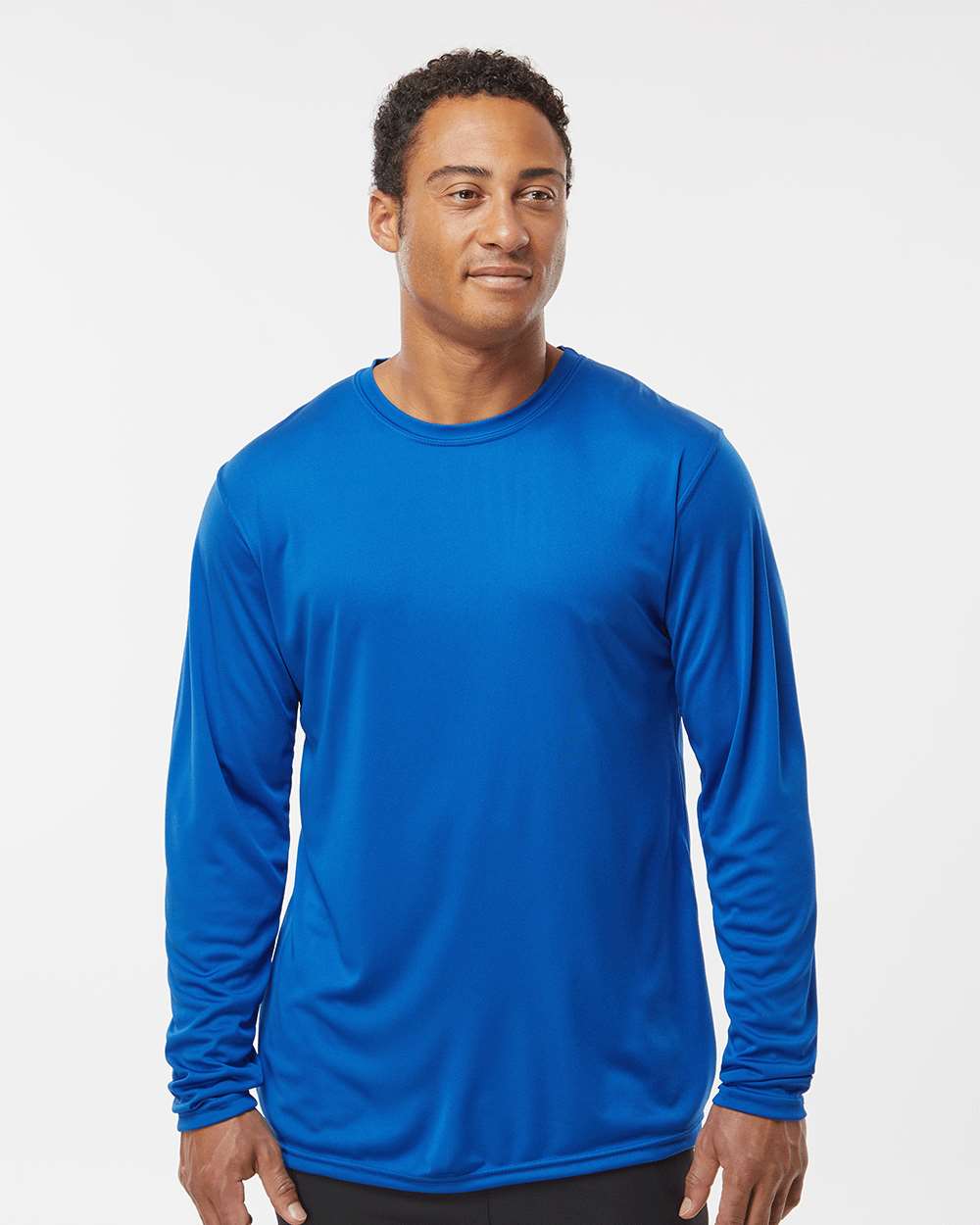 Men's Momentum Long Sleeve T-Shirt - OnModelFront - B11664753 - Royal