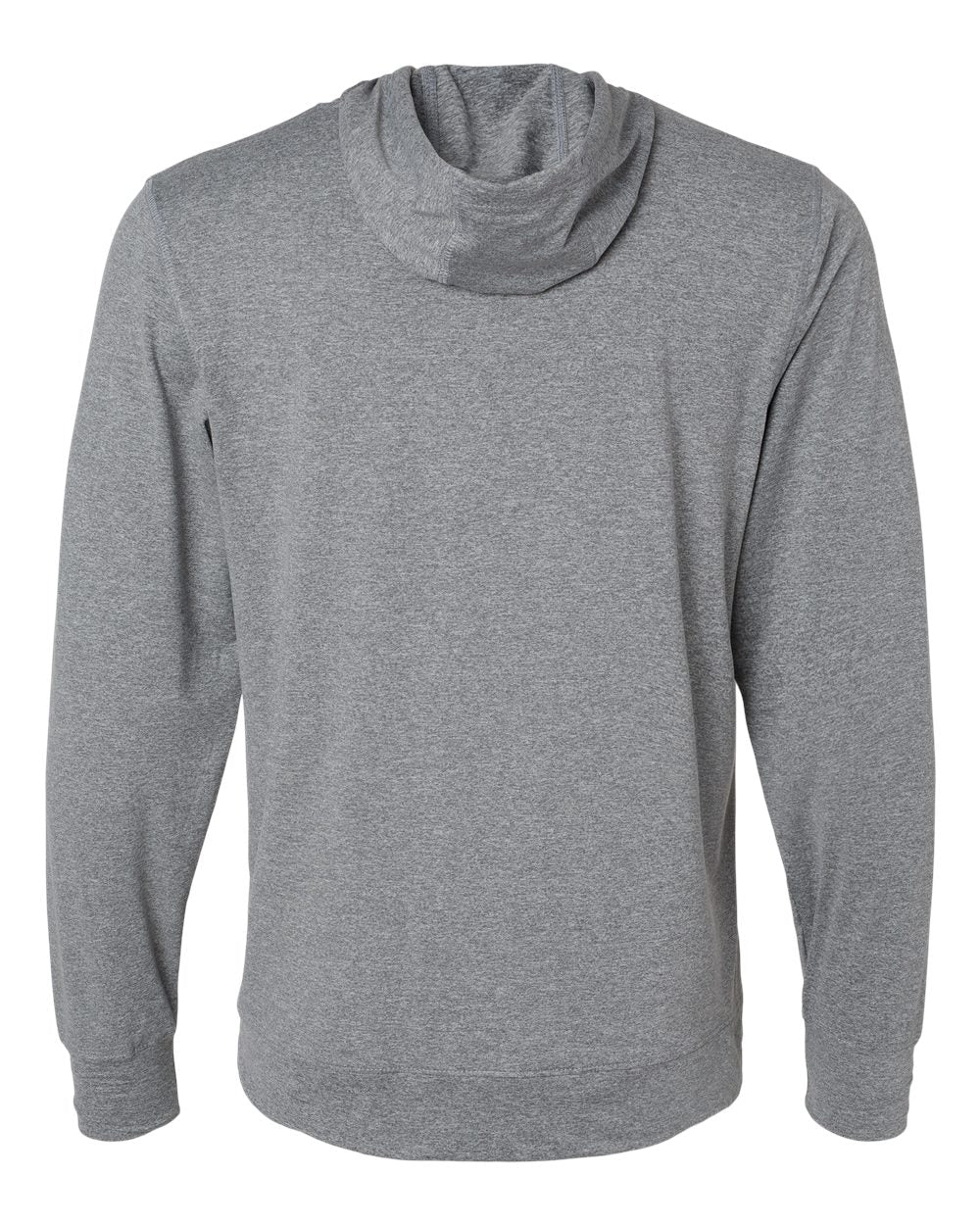Men's Eco Revive™ Ventura Soft Knit Hooded Sweatshirt - Back - B30964583 - Grey Heather