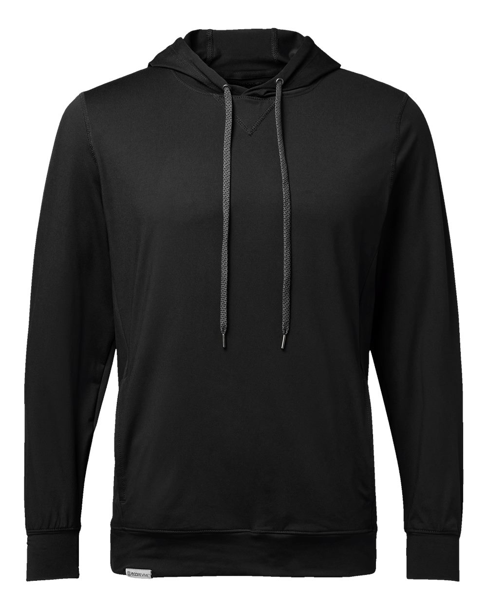 Men's Eco Revive™ Ventura Soft Knit Hooded Sweatshirt - Front - B30964503 - Black