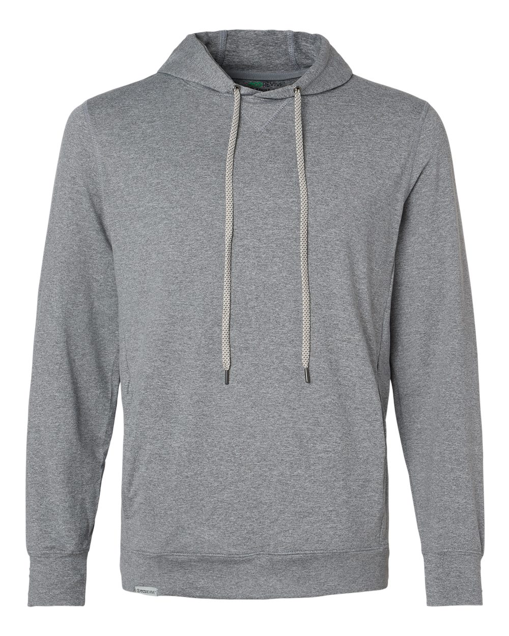 Men's Eco Revive™ Ventura Soft Knit Hooded Sweatshirt - Front - B30964583 - Grey Heather