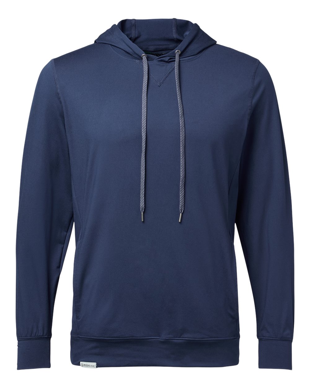 Men's Eco Revive™ Ventura Soft Knit Hooded Sweatshirt - Front - B30964653 - Navy