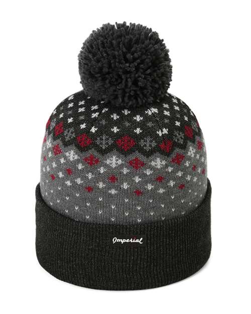 The Baniff Cuffed Beanie - Back - B11495500 - Black Heather