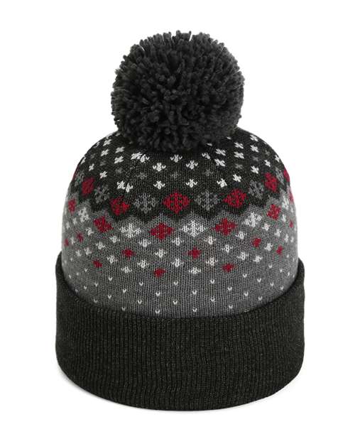 The Baniff Cuffed Beanie - Front - B11495500 - Black Heather