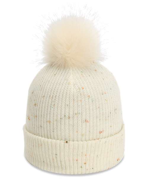 The Montage Pom Cuffed Beanie - Front - B12295240 - Putty