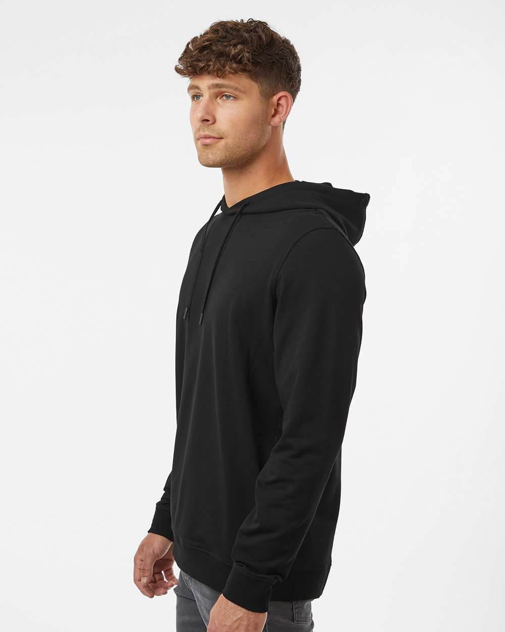 Unisex Perform Hooded Sweatshirt - OnModelSide - B00176502 - Black