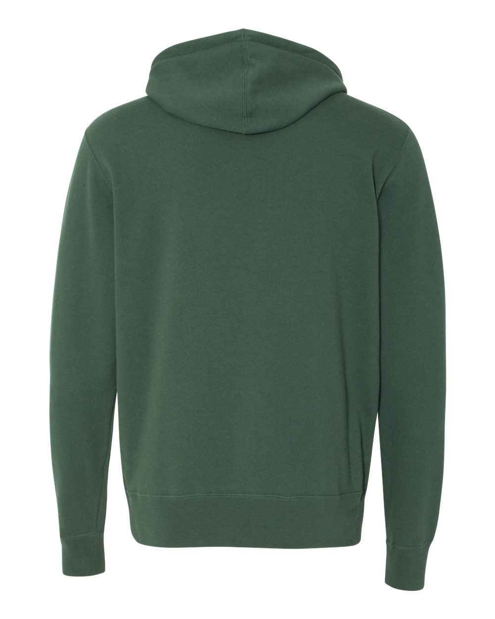 Unisex Lightweight Full-Zip Hooded Sweatshirt - Back - B81076232 - Alpine Green