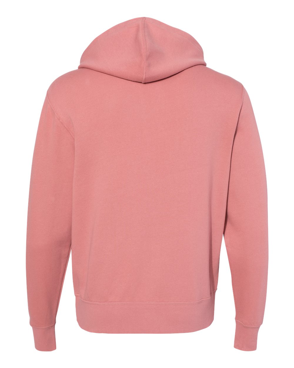 Unisex Lightweight Full-Zip Hooded Sweatshirt - Back - B81076312 - Dusty Rose