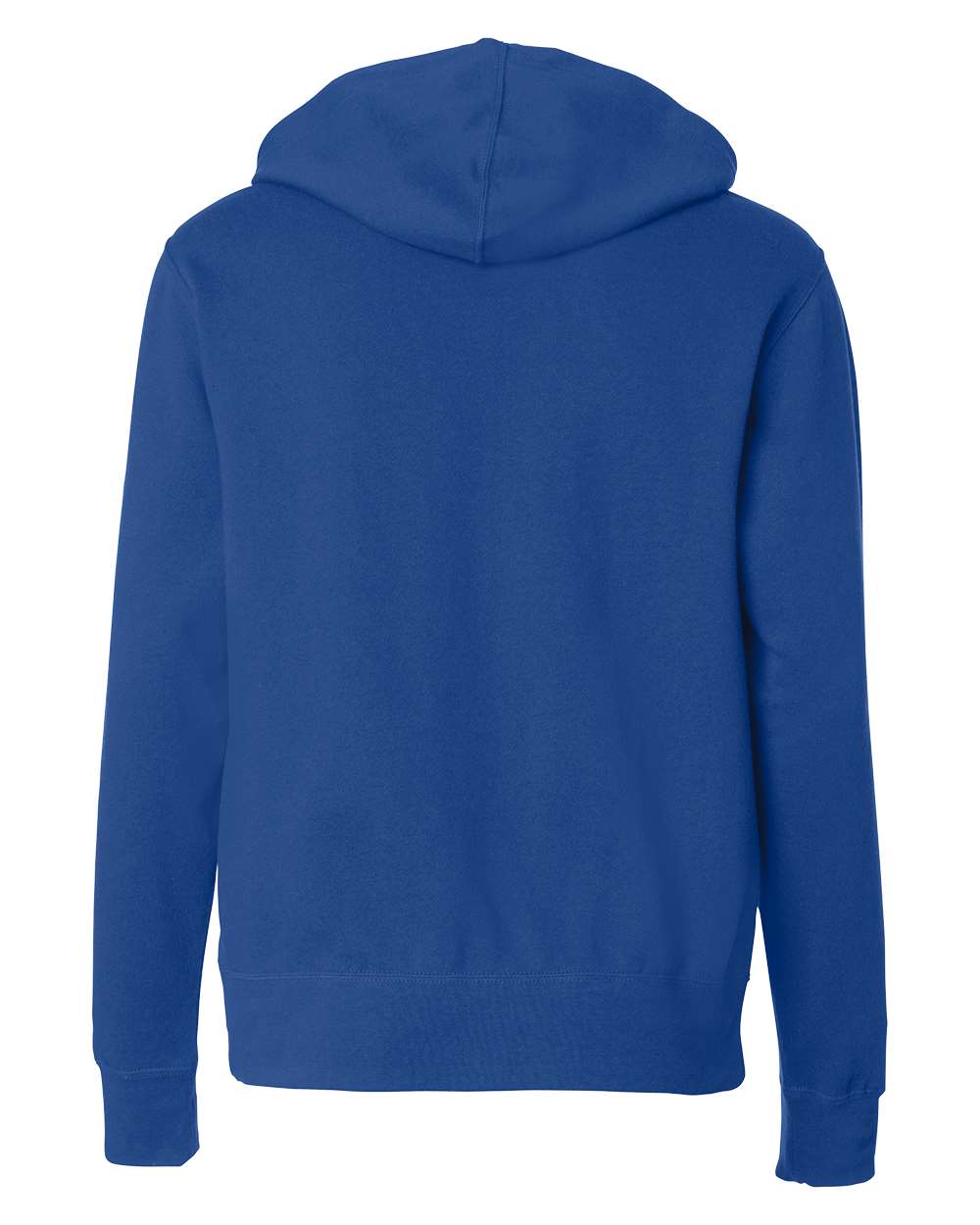 Unisex Lightweight Full-Zip Hooded Sweatshirt - Back - B81076992 - Cobalt