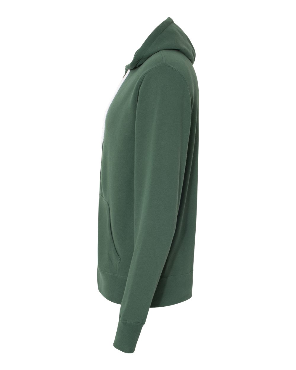 Unisex Lightweight Full-Zip Hooded Sweatshirt - DirectSide - B81076232 - Alpine Green