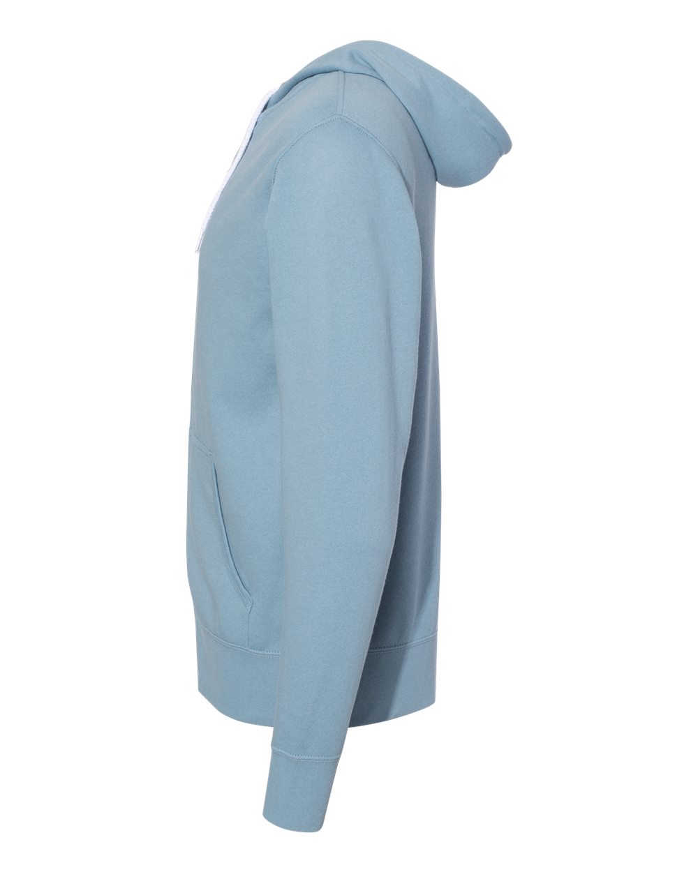Unisex Lightweight Full-Zip Hooded Sweatshirt - DirectSide - B81076252 - Misty Blue