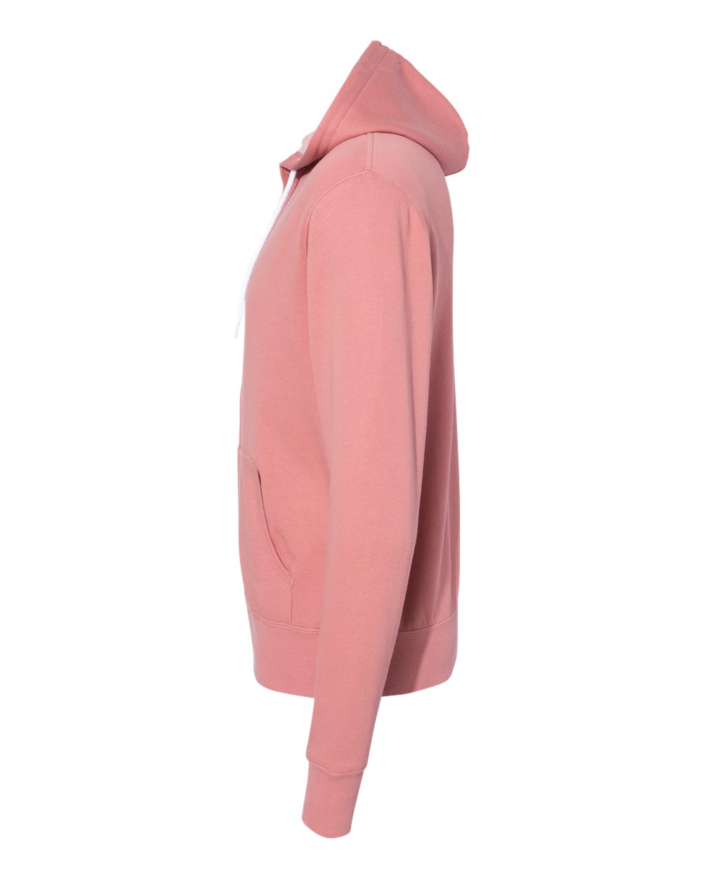 Unisex Lightweight Full-Zip Hooded Sweatshirt - DirectSide - B81076312 - Dusty Rose