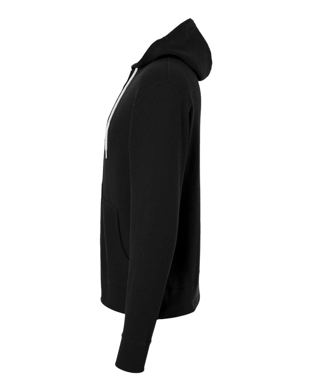 Unisex Lightweight Full-Zip Hooded Sweatshirt - DirectSide - B81076502 - Black
