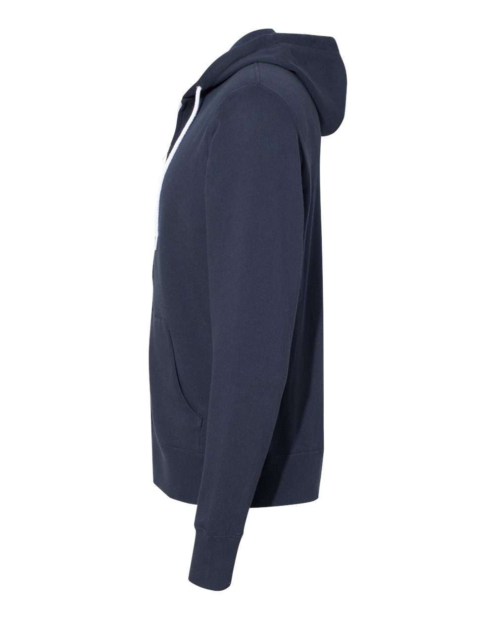 Unisex Lightweight Full-Zip Hooded Sweatshirt - DirectSide - B81076663 - Slate Blue