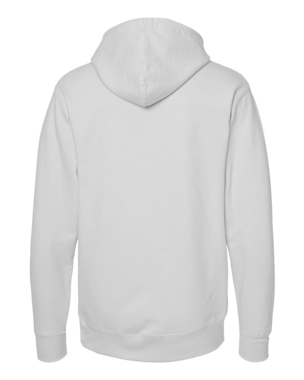 Unisex Midweight Hooded Sweatshirt - Back - B23676592 - Smoke