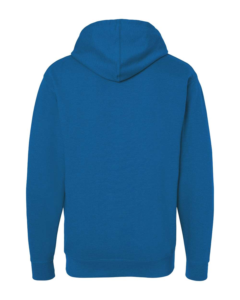 Unisex Midweight Hooded Sweatshirt - Back - B23676762 - Royal Heather