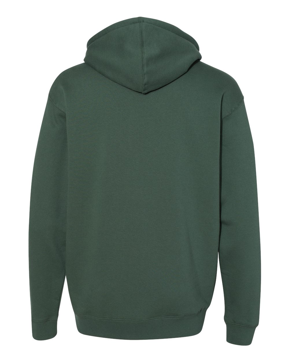 Unisex Heavyweight Hooded Sweatshirt - Back - B22276232 - Alpine Green