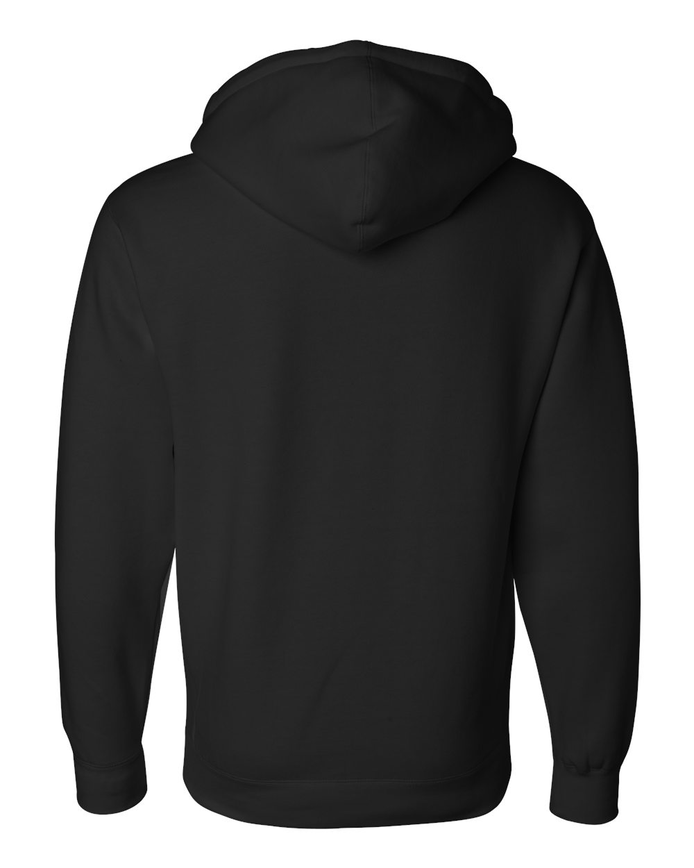 Unisex Heavyweight Hooded Sweatshirt - Back - B22276502 - Black