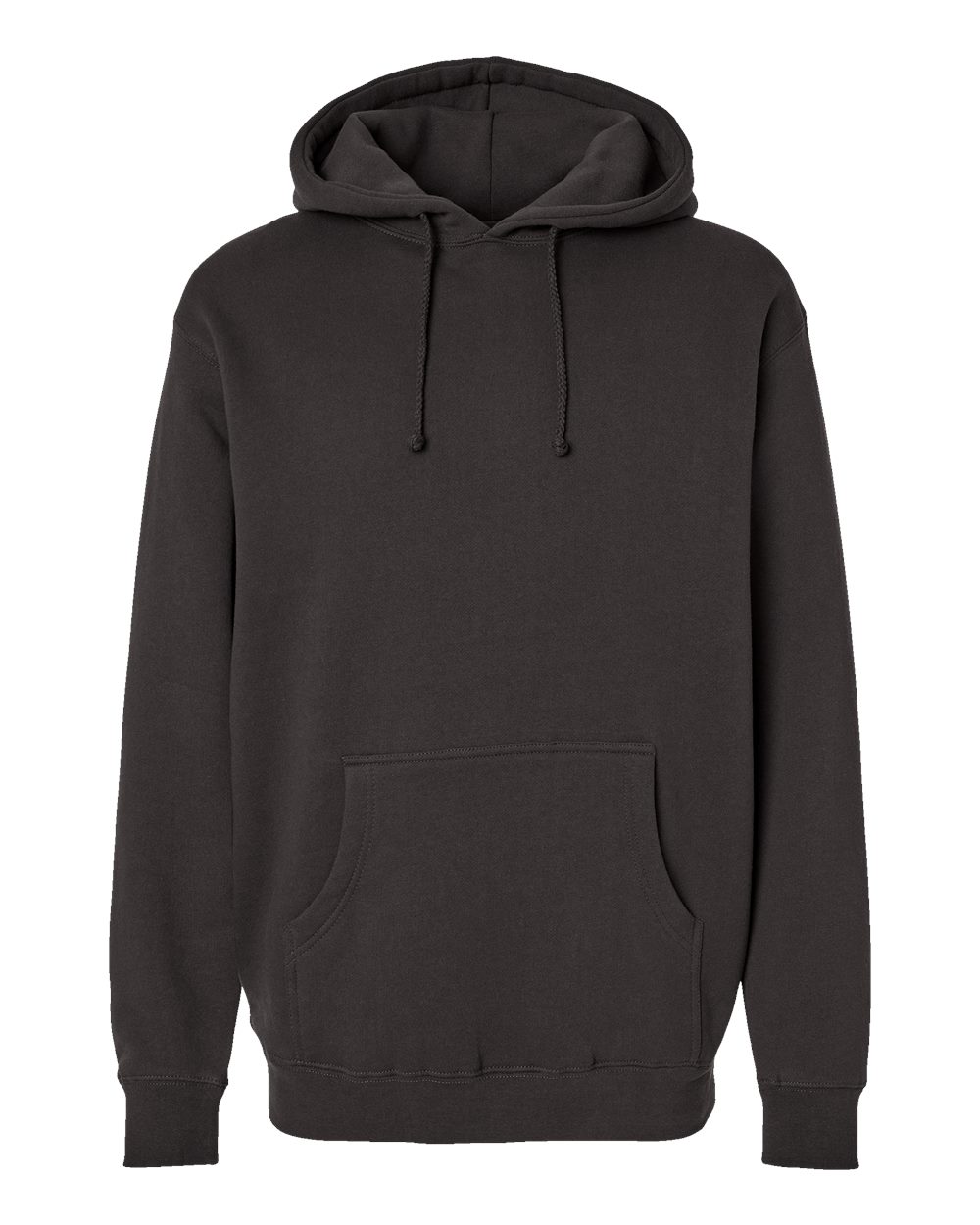 Unisex Heavyweight Hooded Sweatshirt - Front - B22276592 - Asphalt