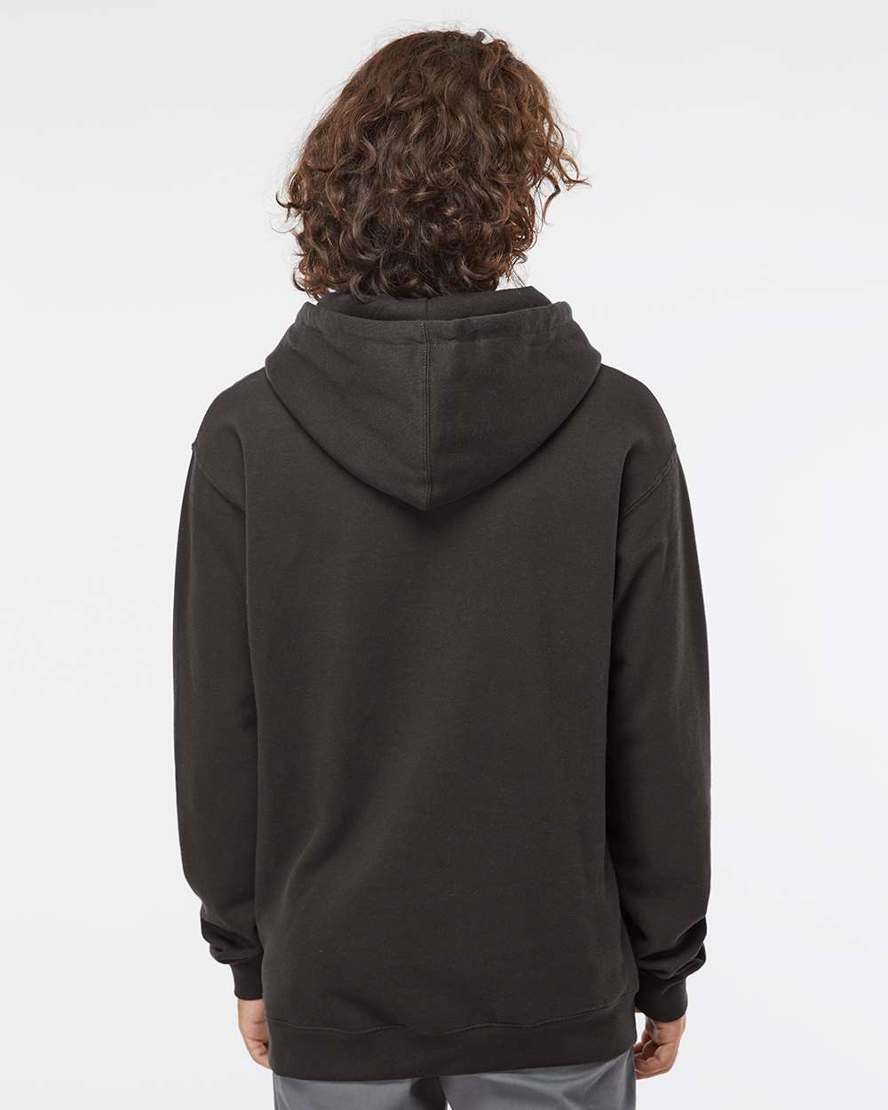 Unisex Heavyweight Hooded Sweatshirt - OnModelBack - B22276592 - Asphalt