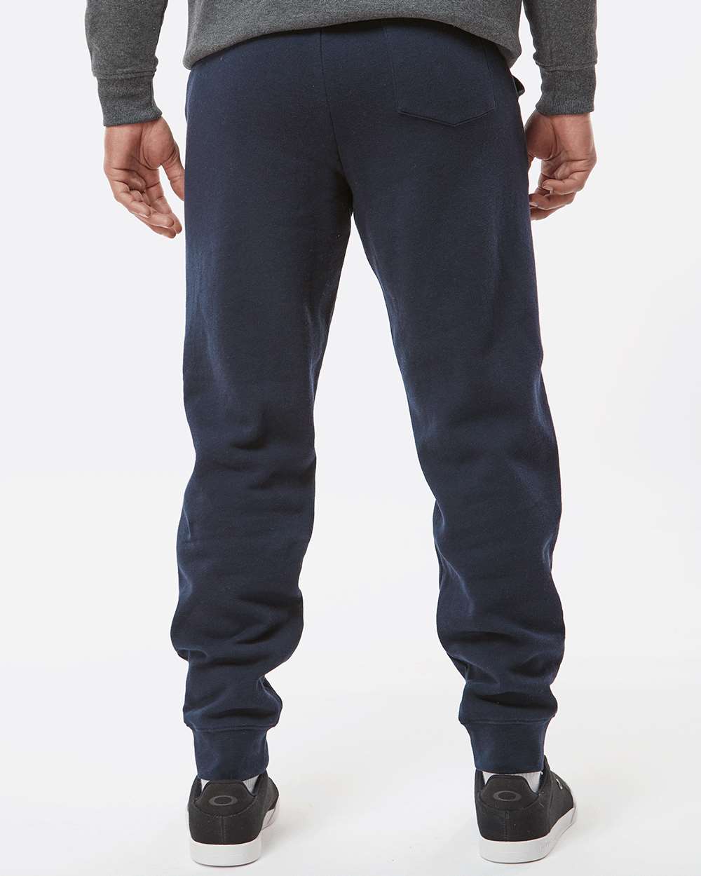 Men's Midweight Fleece Sweatpants - OnModelBack - B01776302 - Classic Navy