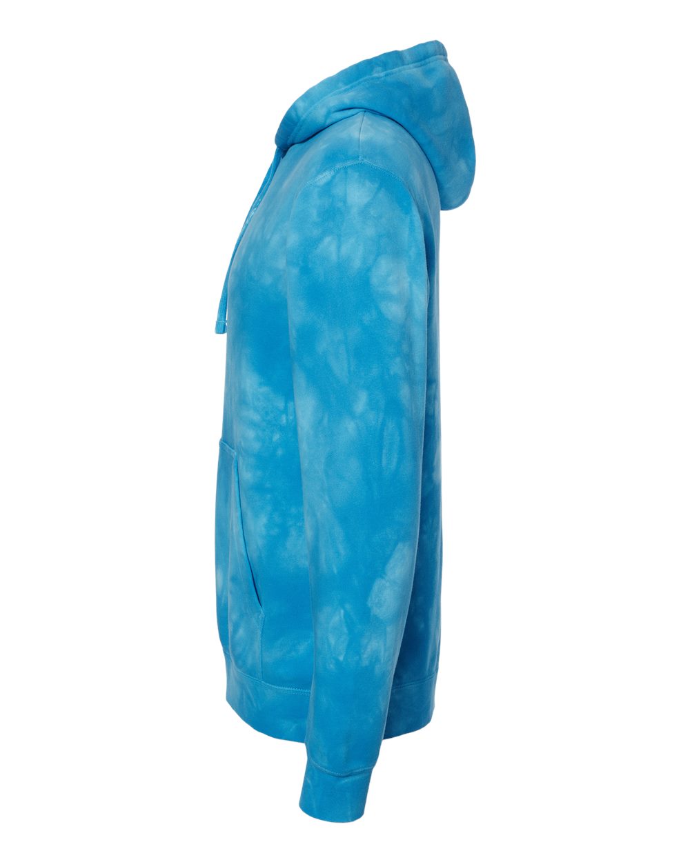 Unisex Midweight Tie-Dyed Hooded Sweatshirt - DirectSide - B01476252 - Tie Dye Aqua Blue