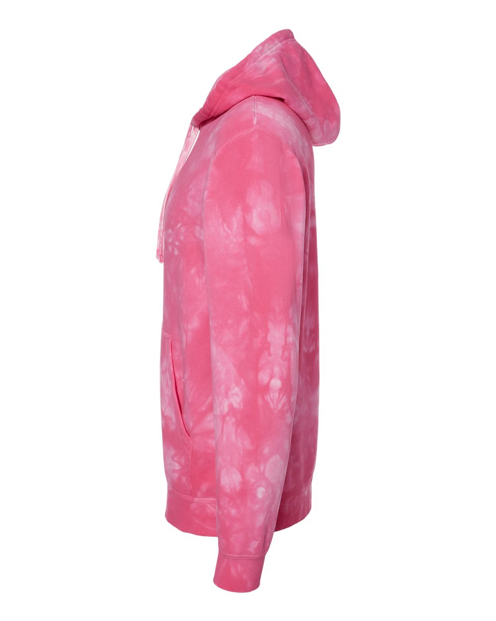 Unisex Midweight Tie-Dyed Hooded Sweatshirt - DirectSide - B01476302 - Tie Dye Pink