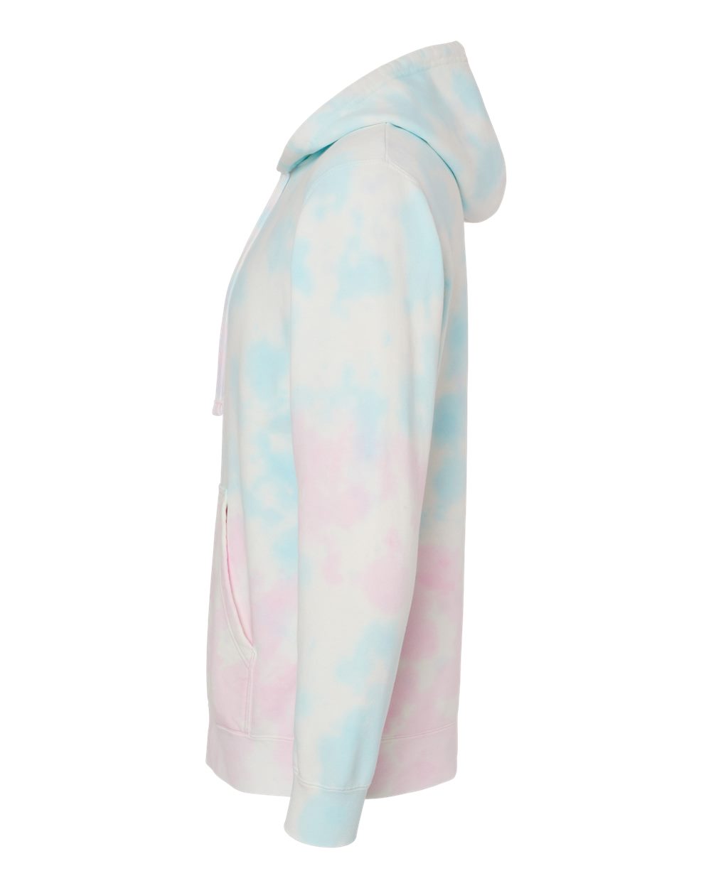 Unisex Midweight Tie-Dyed Hooded Sweatshirt - DirectSide - B01476312 - Tie Dye Cotton Candy