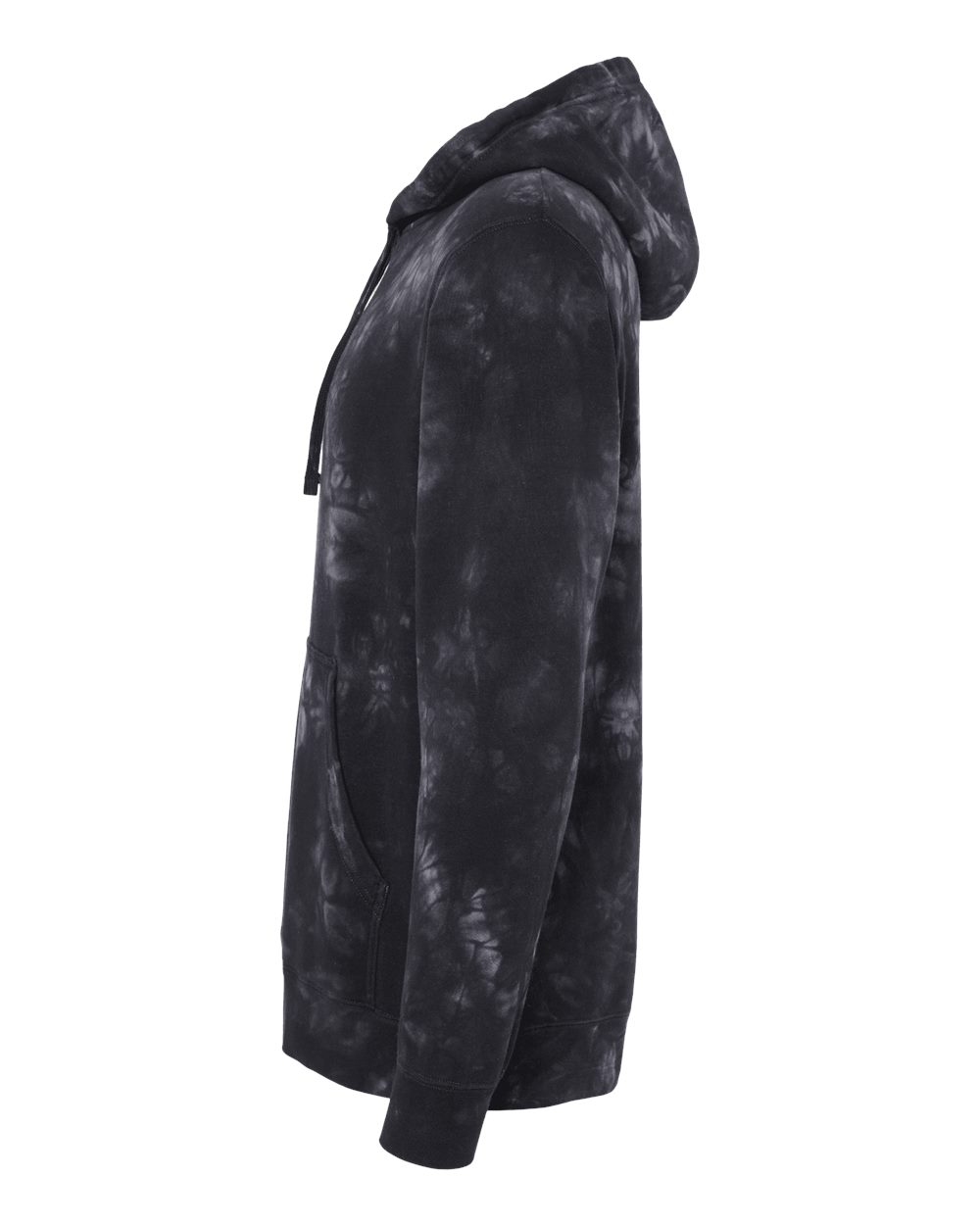 Unisex Midweight Tie-Dyed Hooded Sweatshirt - DirectSide - B01476502 - Tie Dye Black