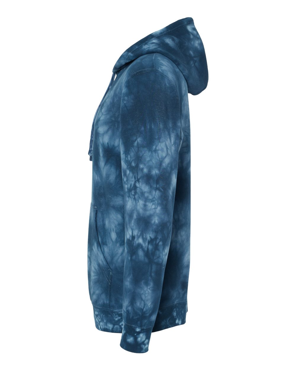 Unisex Midweight Tie-Dyed Hooded Sweatshirt - DirectSide - B01476652 - Tie Dye Navy