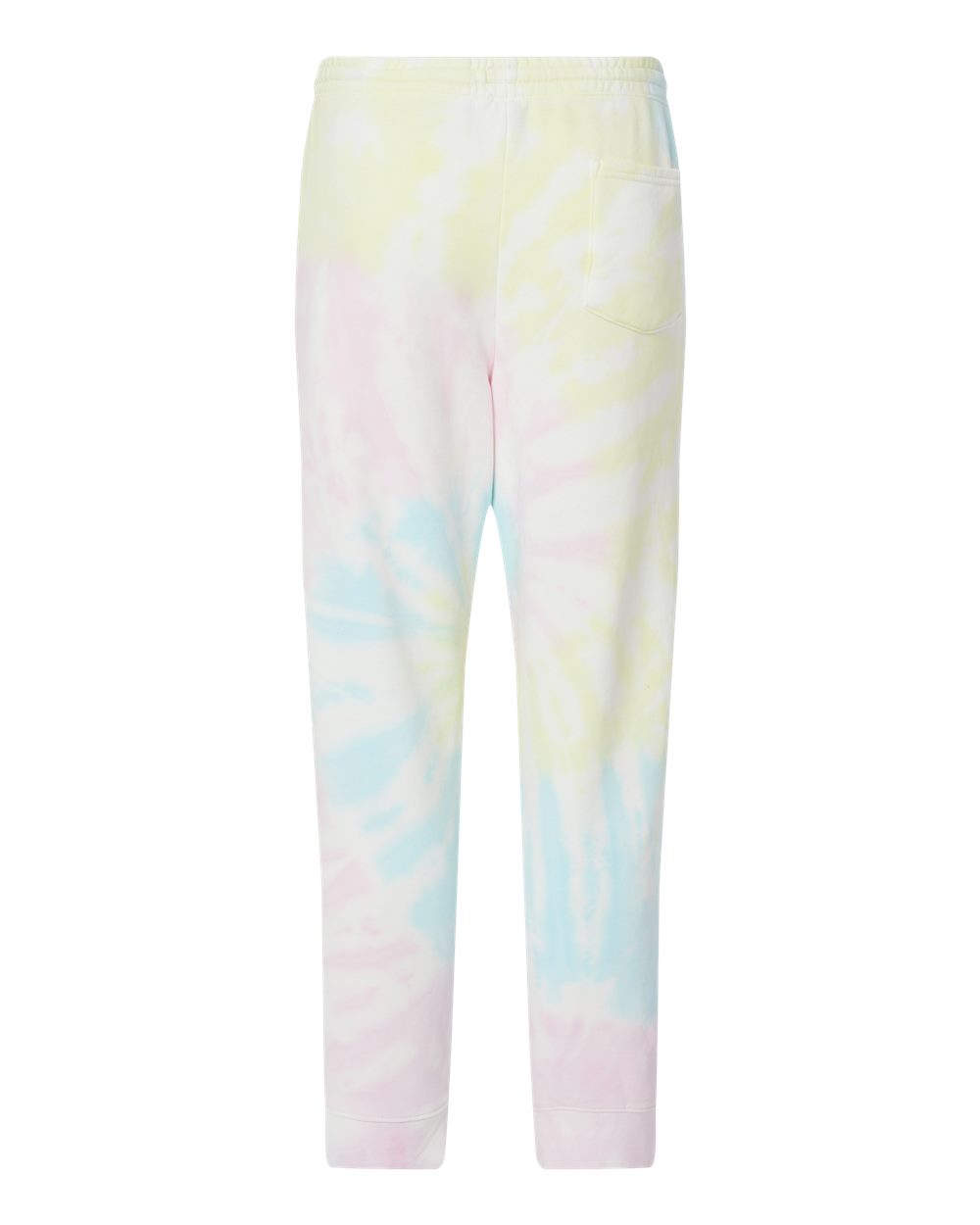 Unisex Tie-Dyed Fleece Sweatpants - Back - B02276402 - Tie Dye Sunset Swirl