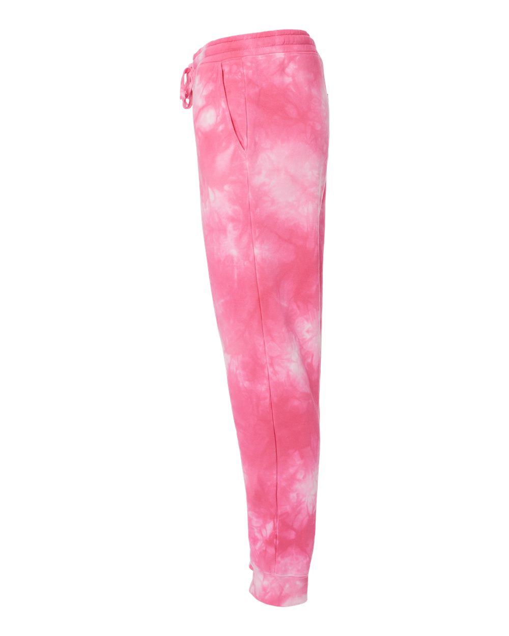 Unisex Tie-Dyed Fleece Sweatpants - DirectSide - B02276302 - Tie Dye Pink