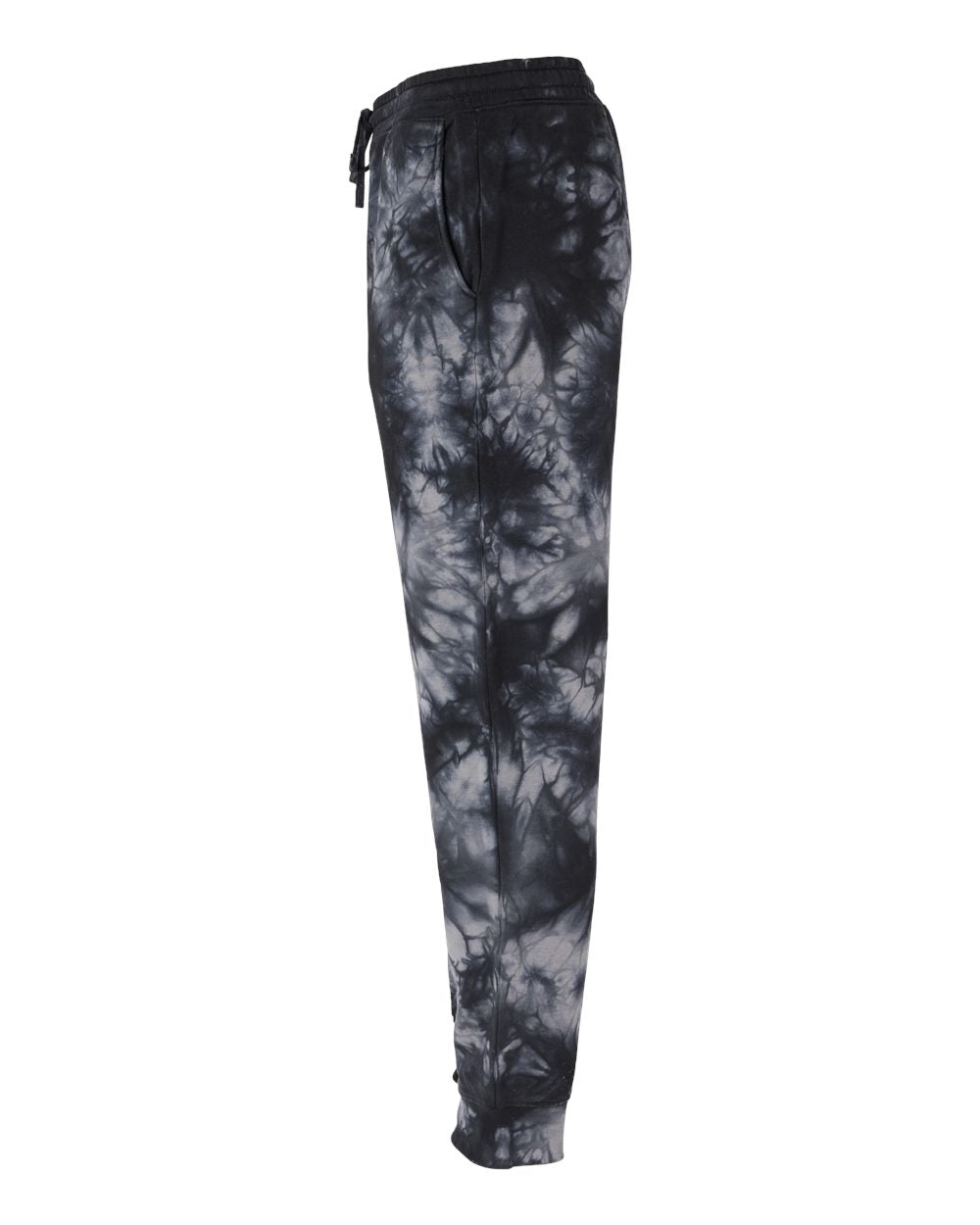 Unisex Tie-Dyed Fleece Sweatpants - DirectSide - B02276502 - Tie Dye Black