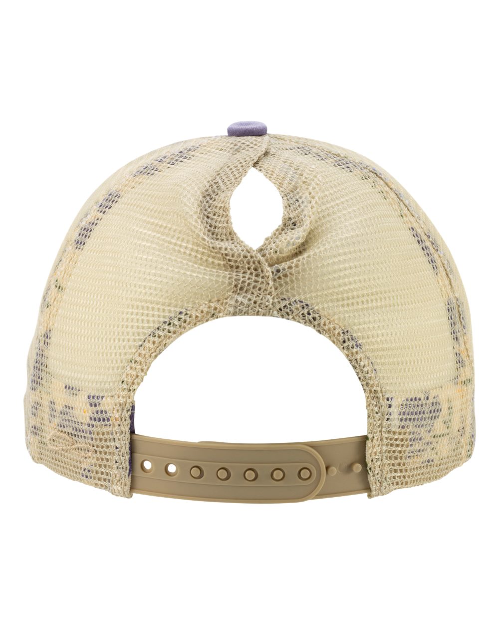 Women's Washed Mesh-Back Cap - Back - B97295070 - Violet/ Floral/ Khaki