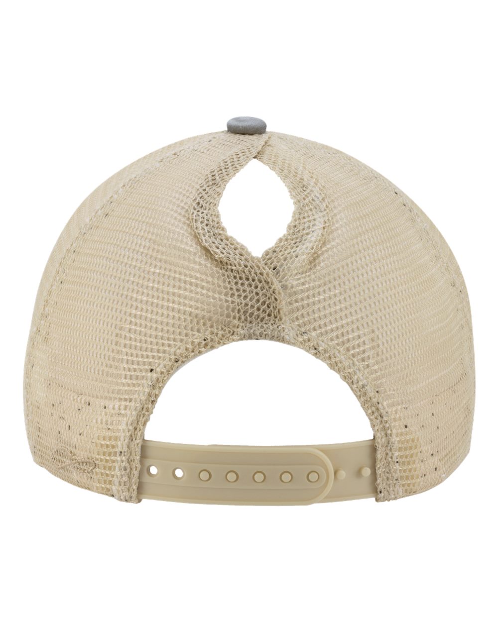 Women's Washed Mesh-Back Cap - Back - B97295090 - Light Grey/ Polka Dots