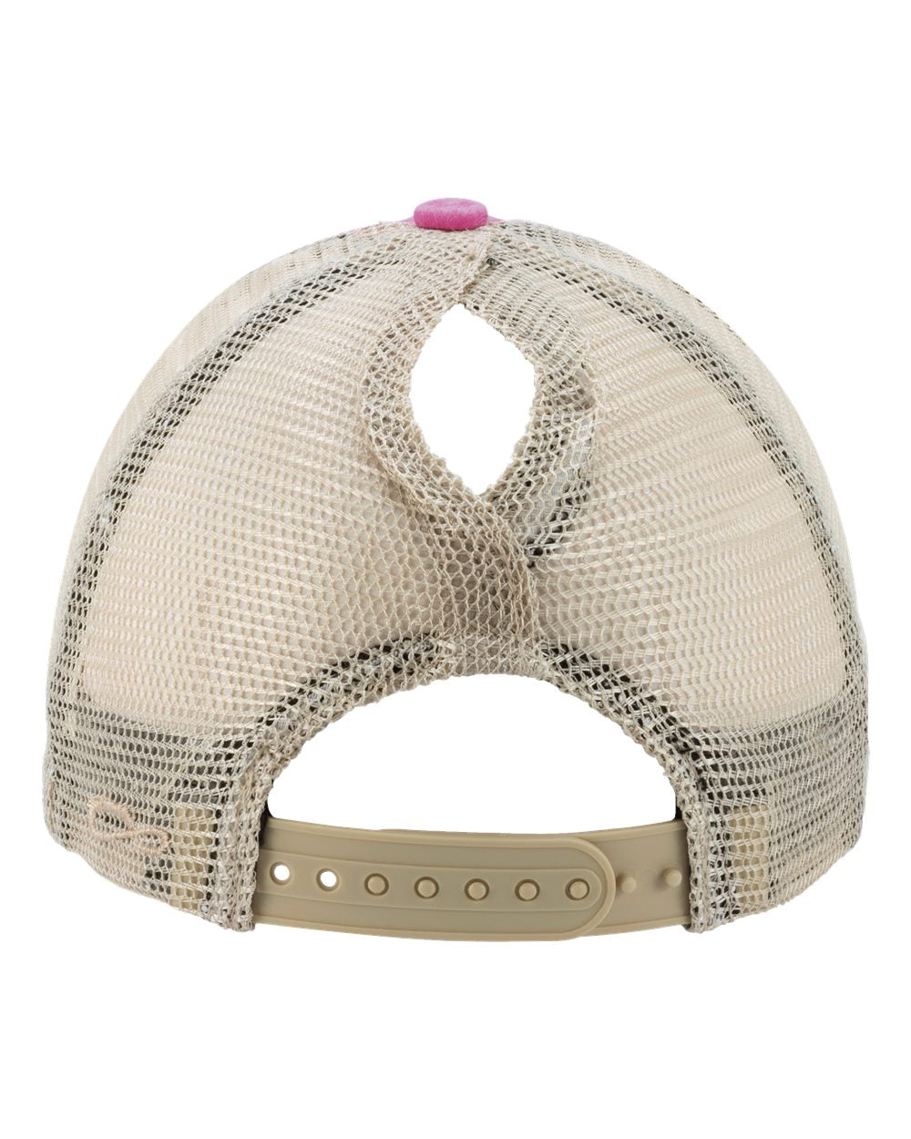 Women's Washed Mesh-Back Cap - Back - B97295100 - Rose/ Polka Dots