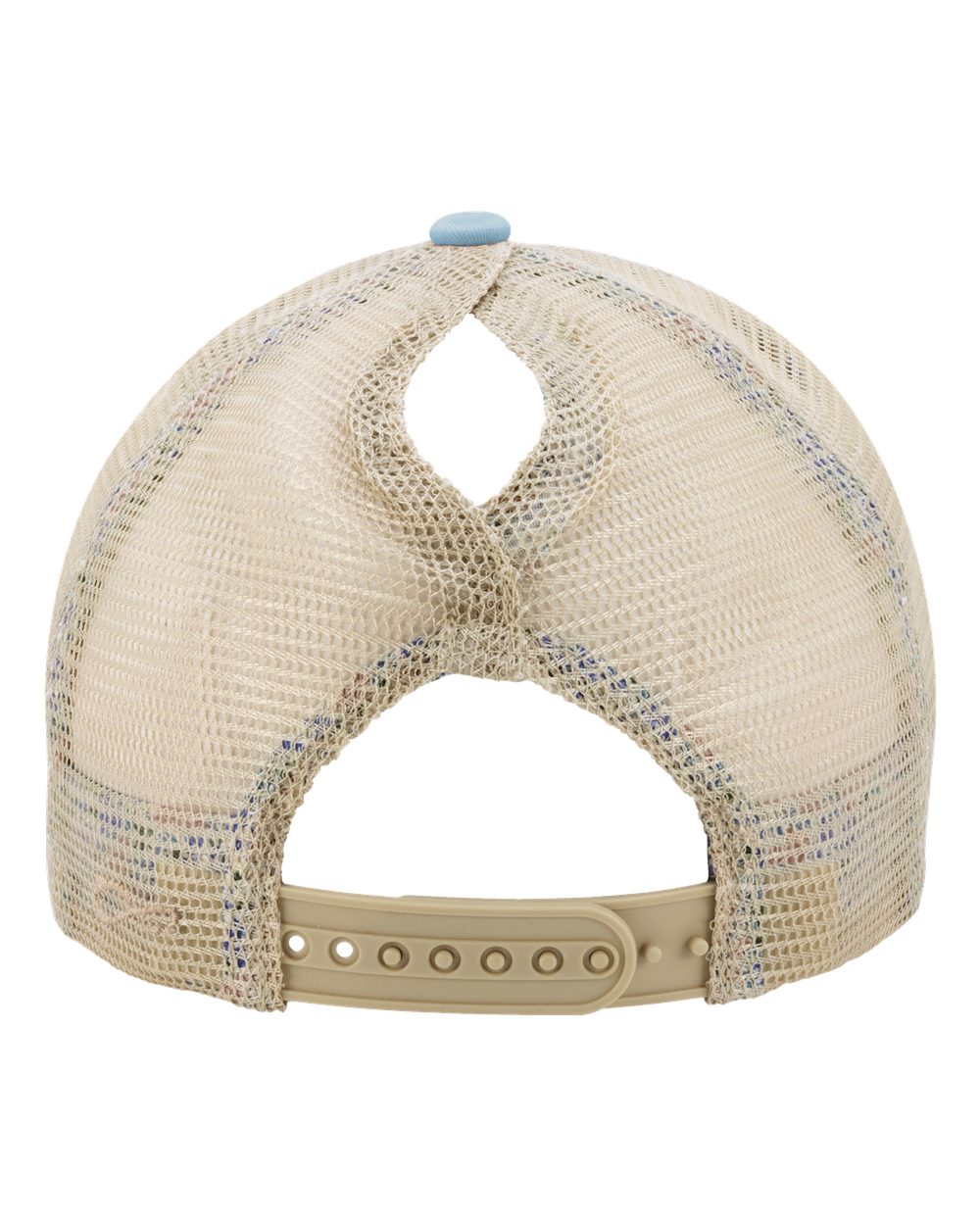 Women's Washed Mesh-Back Cap - Back - B97295250 - Cashmere Blue/ Floral
