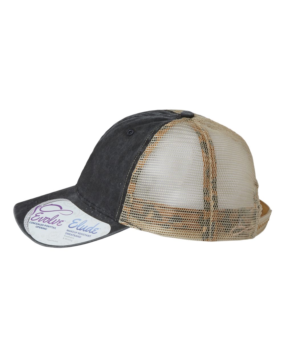 Women's Washed Mesh-Back Cap - DirectSide - B97295500 - Black/ Leopard