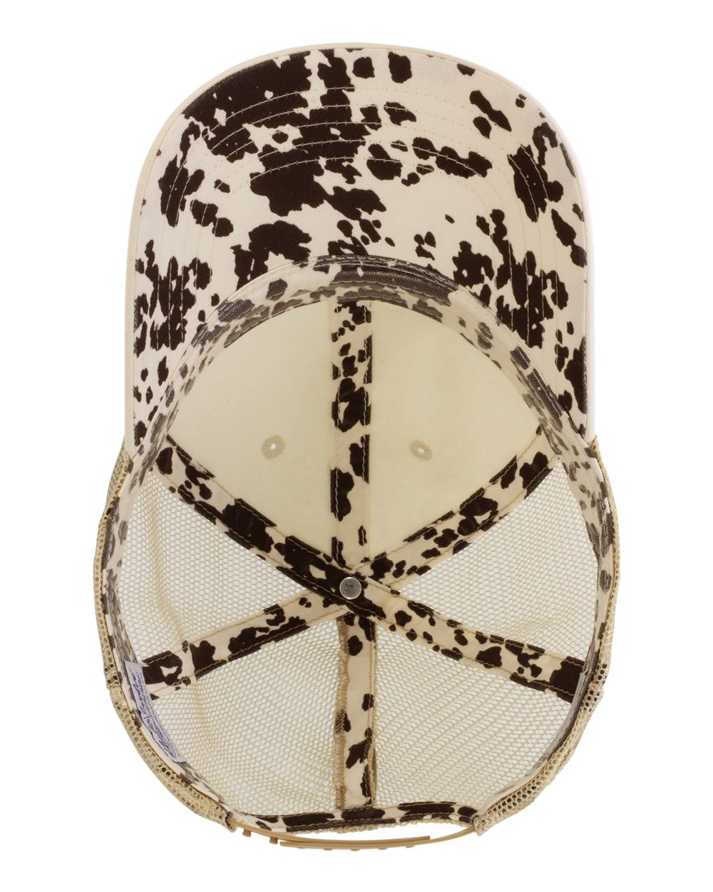 Women's Washed Mesh-Back Cap - Side - B97295080 - Vanilla/ Longhorn/ Khaki