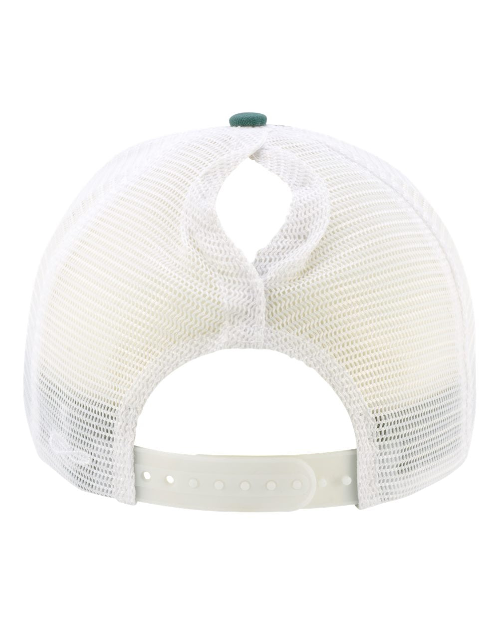 Women's Modern Trucker Cap - Back - B97395040 - Emerald/ White