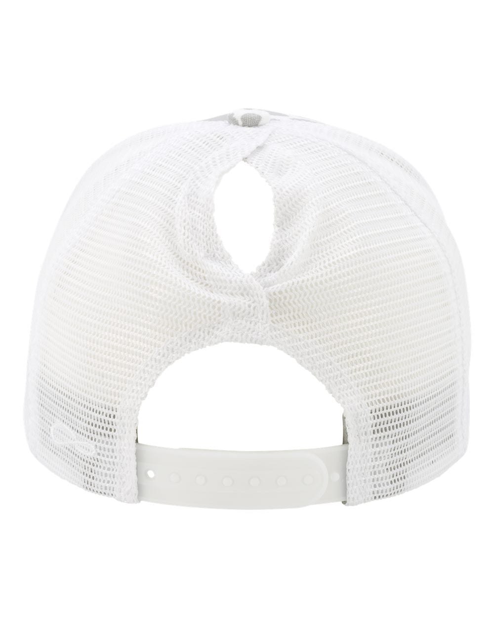 Women's Modern Trucker Cap - Back - B97395080 - Grey Cow/ White