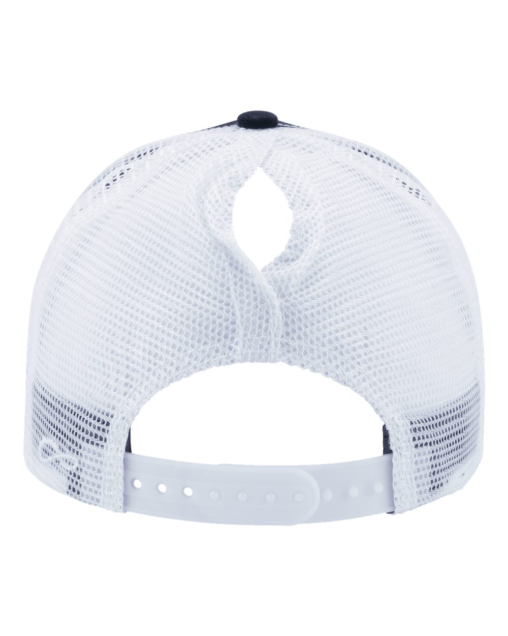 Women's Modern Trucker Cap - Back - B97395100 - Black/ White
