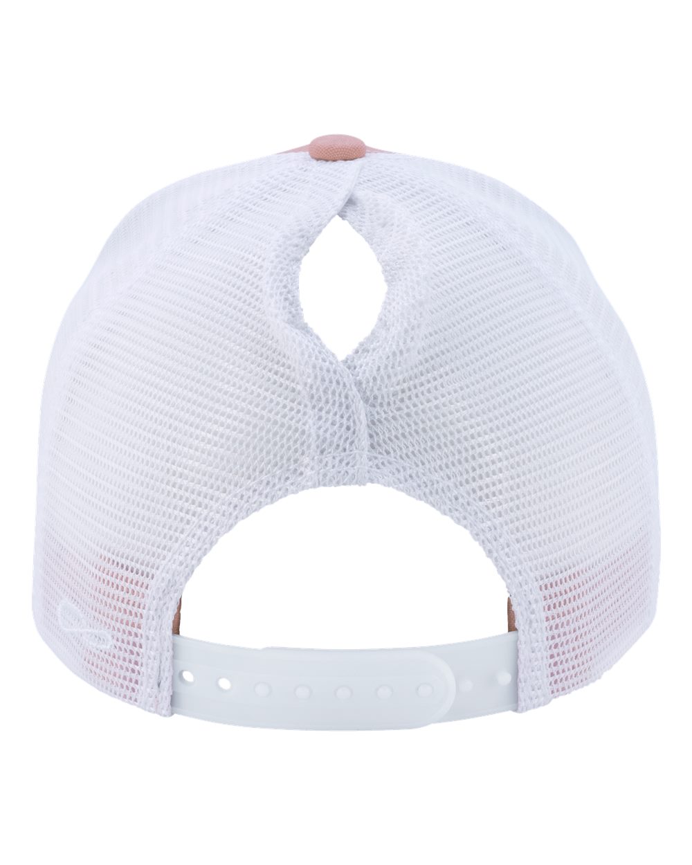 Women's Modern Trucker Cap - Back - B97395110 - Dusty Rose/ White