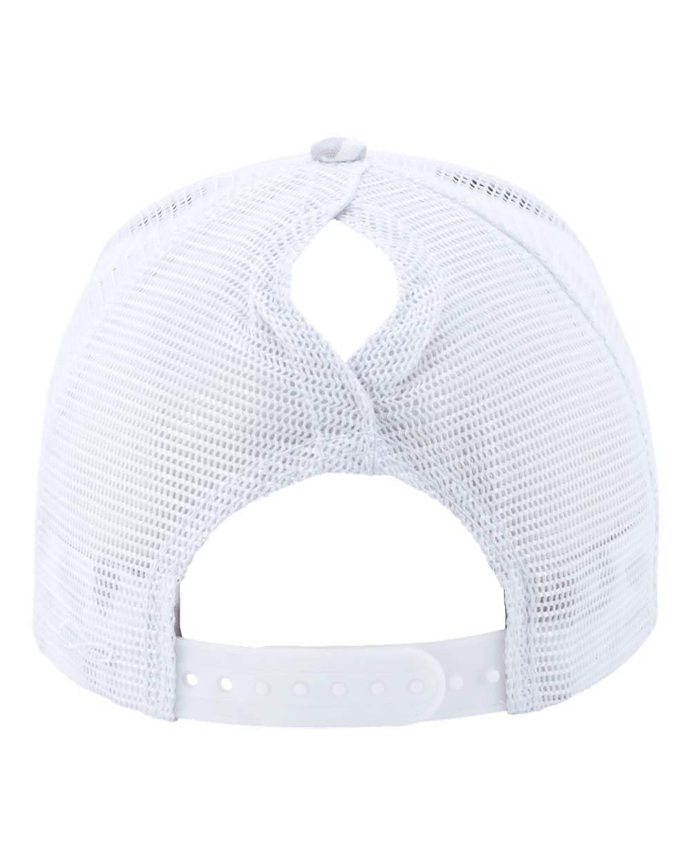 Women's Modern Trucker Cap - Back - B97395130 - Snow Leopard/ White