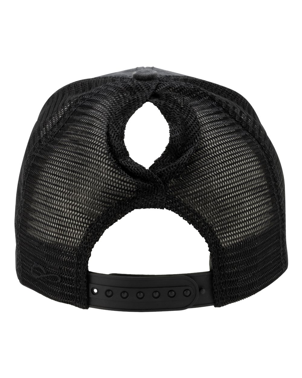 Women's Modern Trucker Cap - Back - B97395520 - Black Leopard/ Black