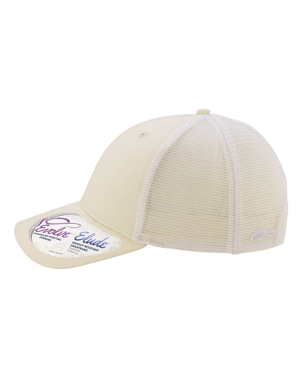 Women's Modern Trucker Cap - DirectSide - B97395240 - Vanilla/ White