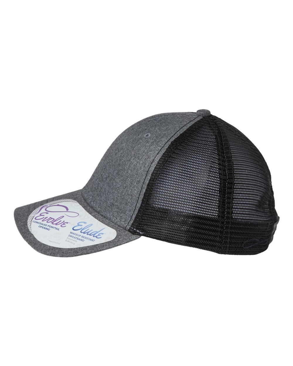 Women's Modern Trucker Cap - DirectSide - B97395590 - Heather Grey/ Black