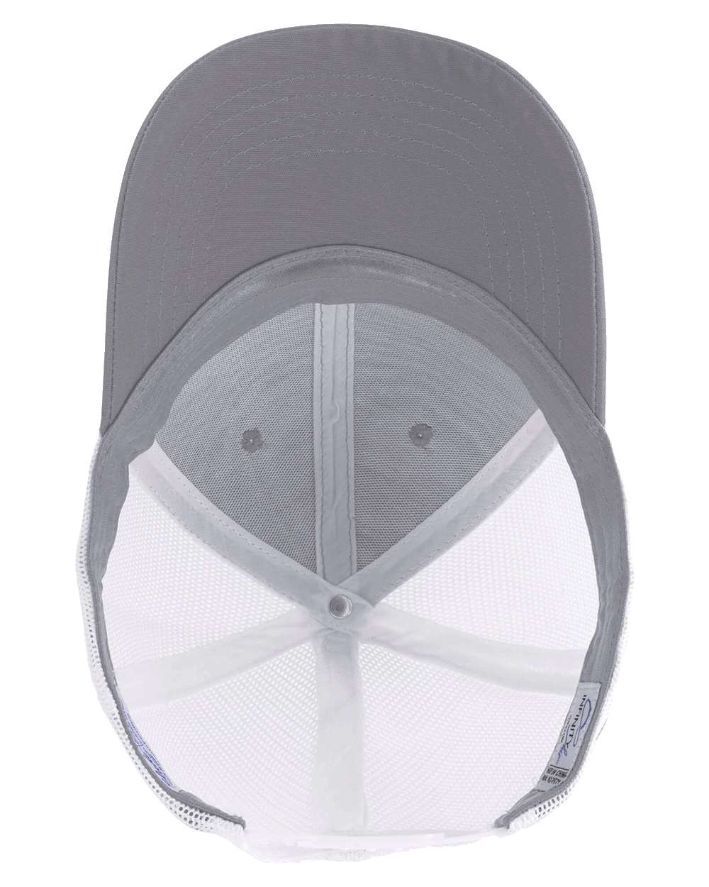 Women's Modern Trucker Cap - Side - B97395090 - Grey/ White